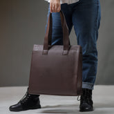 حقيبة يد فينتاج فيشل - بني غامق